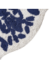 Beliani Badematte CANBAR in Blau/Weiß - (W) 150 x (L) 60 cm