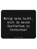 Mr. & Mrs. Panda Mousepad Spruch Neue Sportart versuchen mit Spruch in Schwarz