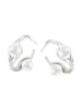 NAEMI Women Earrings in Silver White