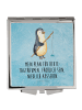 Mr. & Mrs. Panda Schminkspiegel Pinguin Angler mit Spruch in Eisblau