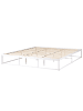 Beliani Doppelbett VIRY in Weiß - (W) 186 x (H) 30 x (L) 206 cm