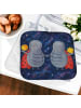 Mr. & Mrs. Panda Topflappen Sternzeichen Zwilling Design ohne Sp... in Weiß