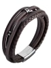 Adeliás Unisex Armband – Lederarmband aus Leder 19 cm in braun