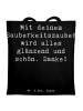 Mr. & Mrs. Panda Einkaufstasche Spruch Reinigungskraft Zauber mi... in Schwarz
