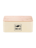 relaxdays Brotkasten in Beige - (B)33 x (H)13,5 x (T)19 cm