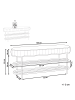 Beliani Bettbank VERGAS in Grün - (W) 100 x (H) 44 x (L) 27 cm