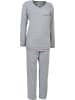 Erwin Müller Single-Jersey Schlafanzug in hellgrau meliert