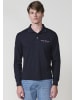 KOROSHI LangÃ¤rmliges poloshirt in blau