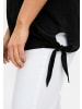 sheego Kurzarmshirt in schwarz