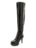 LASCANA Belle Affaire Overkneestiefel in schwarz