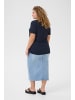 KAFFE curve T-shirt KCedina Loose fit in Midnight Marine