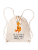 Mr. & Mrs. Panda Turnbeutel Fuchs Koch mit Spruch in Creme