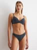 Marc O'Polo String Second Skin in anthracite stripe