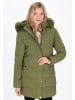 Usha Women Coat in olive