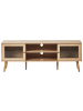 Beliani TV-Möbel ALBANY in Braun - (W) 150 x (H) 56 x (L) 39 cm