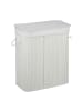relaxdays Wäschesortierer in Weiß - (B)55 x (H)63 x (T)35 cm