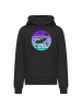 F4NT4STIC Hoodie Retro Alien Weltraum Sonnenuntergang in schwarz