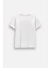 Coccodrillo Baumwoll-T-Shirt mit kurzen Ärmeln in weiß