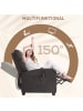 HOMCOM Massagesessel in Braun 68L x 88B x 98H cm