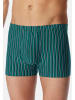 Schiesser Retro Short / Pant 95/5 Essentials - Cotton in Blau / grün