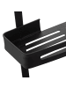 5five Simply Smart Duschkabinenregal, zwei Ebenen in Schwarz, 32,5 x 16 x 60 cm