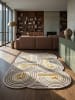 KADIMA DESIGN Teppich Wolle Handgetuftet SOAR Geometrisch Wohnzimmer Modern Abstrakt in Natur