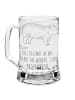 Mr. & Mrs. Panda Gravur Bierkrug Nasenbär mit Spruch in Transparent