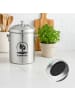 relaxdays Komposteimer in Silber - 5 Liter