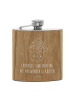 Mr. & Mrs. Panda Hip Flask Cupcake mit Spruch in Braun