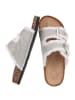 Ital-Design Sandale & Sandalette in Weiß und Silber