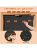 SONGMICS Wäschekorb Stevie in Schwarz - (B)40 x (H)66 x (T)79 cm