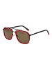 Funky Buddha Männer Sonnenbrille Flieger Rot