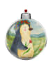 Mr. & Mrs. Panda Christbaumkugel Pinguin Blumen Design ohne Spruch in Weiß