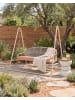 Beliani 2-tlg Gartenschaukel NORCIA in Braun/Beige