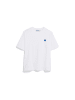 armedangels T-Shirt Lualaa Embro in weiß blau