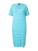 Ulla Popken Jerseykleid in tiefes aqua
