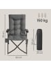 SONGMICS Campingstuhl Sandy in Grau - (B)59.5 x (H)110 x (T)70 cm