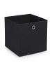 relaxdays 4 x Aufbewahrungsbox in Schwarz - (B)30 x (H)30 x (T)30 cm