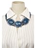 collezione alessandro Luxus Statementkette " Ragna " in blau