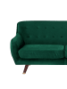 Beliani 3-Sitzer Sofa BODO in Grün/Gold/Braun - (W) 188 x (H) 84 x (L) 85 cm