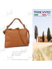 Toscanto Leder Schultertasche Toscanto Tasche tan, hellbraun ca. 37cm