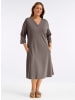 sheego Kleid in dunkeltaupe