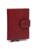 The Chesterfield Brand Prague Kreditkartenetui RFID Schutz Leder 7 cm rot