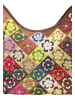 IZIA Women Tote Bag in Brown Multicolor