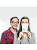 Mr. & Mrs. Panda Postkarte Kumpeline mit Spruch in Weiß