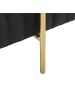 Beliani Hocker DAYTON in Schwarz/Gold - (W) 48 x (H) 41 x (L) 48 cm