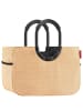 Reisenthel loopshopper M / Shopper 40 cm (teddy leo olive) in frame raffia black