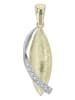 Adeliás Damen Anhänger aus 333 Gold mit Zirkonia in gold