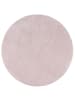 Snapstyle Hochflor Shaggy Teppich Palace Rund in Pastell Rosa