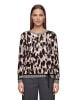 Betty Barclay Strickpullover langarm in Beige/Schwarz
